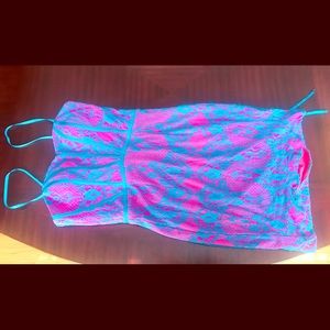 Hailey Logan strappy corset dress-small